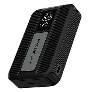پاور بانک پاورولوژی استند شو Powerology Vision-10000MAH Magsafe Power Bank مشکی